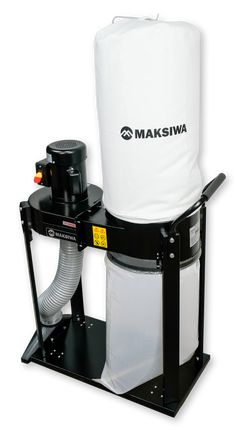 a machine that is sitting on top of a white bag with a hose attached to it