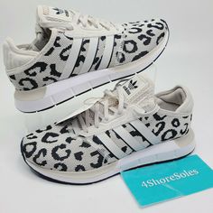 NEW Adidas Women's SIZE 10.5 Swift Run X Leopard Print Running Shoe. 100 percent authentic Leopard Adidas, Leopard Print Nikes, Adidas Swift Run, Casual Sneakers Women, Adidas Superstar Sneaker, Casual Fall Outfits, 100 Percent, Running Shoe, Cute Shoes