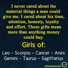 the quote for leo zodiacs is shown in front of a night sky with stars