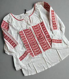 100% cotton Festive Cotton Shirt With Floral Embroidery, Spring Folk Blouse With Woven Motifs, Festive White Cotton Shirt, Long Sleeve Cotton Shirt With Intricate Embroidery, Cotton Long Sleeve Shirt With Intricate Embroidery, White Cotton Shirt With Chikankari Embroidery, White Cotton Chikankari Embroidered Shirt, Red Folk Style Long Sleeve Peasant Top, Red Embroidered Long Sleeve Shirt