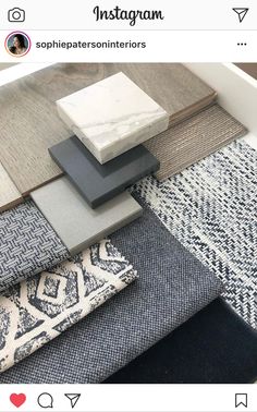 the instagram page is showing different types of rugs and floor coverings on display