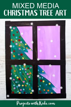 an easy christmas tree art project for kids