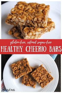 healthy, gluten - free granola bars are the perfect treat for breakfast