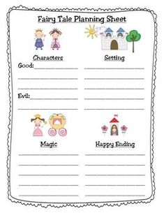 the fairy tale printable sheet