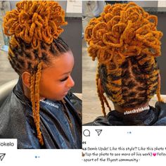 Birthday Locs Hairstyle, Dreadlocks Black Women Styles, Lady Loc Styles, Female Loc Updo Styles, Locks Styles For Women Dread Up Do, 8 Inch Loc Extensions Styles, Pedal Loc Bun Styles, Pedal Loc Styles, Loc Hairstyles For Women Birthday