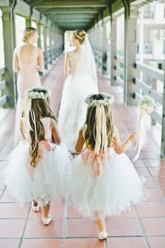 Flower Girl Ribbon Wand Ideas Langham Pasadena Wedding, Dressed In White, Flower Girl Hairstyles, Flower Crowns, Bridesmaid Flowers, Wedding Crown, White Dresses, Flower Girls