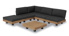 Celenza Modular Corner Sectional Set with Coffee Table Sectional With Coffee Table, Wedding Lodge, Outdoor Corner Sofa, Sectional Sofa Sale, Desert Style, Landscaping Backyard, Rooftop Design, 3 Seat Sofa, Poly & Bark