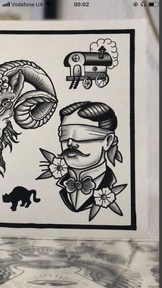 an image of some tattoos on a piece of paper