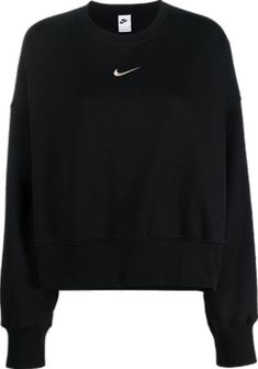 Fame Clothes, Nike Hoodies For Women, Workout Clothes Nike, Vans Sweatshirt, Black Nike Hoodie, Cute Nike Outfits, Black Sportswear, Oversized Crewneck, Nike Sweater