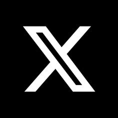 the letter x is white on a black background