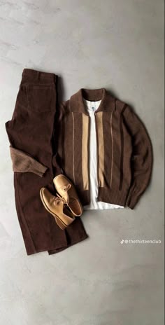 Fits Summer, Hype Clothing, Mens Casual Dress Outfits, Outfit Grid, Brown Outfit, Mens Fashion Streetwear