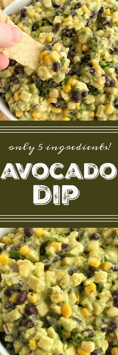 this avocado dip is so good it's made with only 3 ingredients