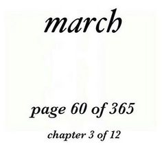 the march page is shown in black and white