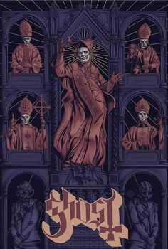 an image of a poster with skulls and skeletons on it, including the statue of liberty