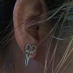 Silver Scissors Earrings Makes A Cute Gift For A Hairstylist :) New Scissors Earrings, New Jewelry, Earrings Color, Cute Gift, Earrings Silver, Cute Gifts, Hair Stylist, Ear Cuff, Silver Earrings