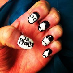 The Beatles Nail Art | theabstractfad Nails Board, Band Nails, Nails Inspired, Nail Time, Racun Shopee, I Love Nails