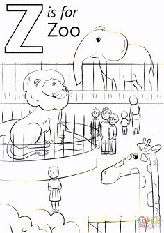 the zoo is for zoo coloring page