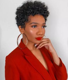 Tapered Haircut Natural Hair, Natural Hair Haircuts, Straightening Natural Hair, Bantu Knot Out, Natural Hair Art, Natural Hair Short Cuts