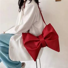 Bow Tote Bag, Novelty Bags, Bow Design, Charlotte Olympia, Cute Bows, Mode Inspiration, Diy Bag