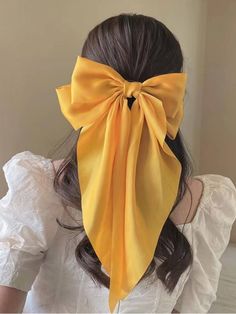 Bow Stacking, Yellow Stuff, Elegance Hair, Pink Hair Clips, Yellow Bow, Spring Racing