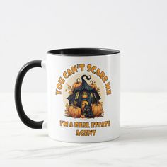 you can't scare me, i'm a real path agent coffee mug