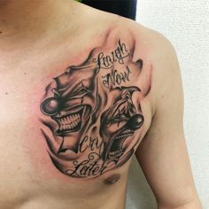 Homies Tattoo, Swallow Tattoo Meaning, Back Tattoos For Guys Upper, Tattoo Letters, Painless Tattoo, Latest Tattoo Design, Laugh Now Cry Later, Dove Tattoos, Skull Girl Tattoo