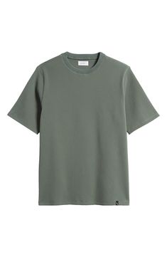 So lightweight and comfortable, you'll barely know you're wearing this airy waffle-knit T-shirt. 28" length (size medium) Crewneck Short sleeves 100% polyester Machine wash, dry flat Imported Green Ribbed Crew Neck T-shirt, Summer Waffle Knit Short Sleeve T-shirt, Everyday Relaxed Fit Waffle Knit Tops, Relaxed Fit Waffle Knit Tops For Everyday, Everyday Waffle Knit Relaxed Fit Tops, Relaxed Fit Waffle Knit T-shirt With Crew Neck, Relaxed Fit Ribbed T-shirt For Loungewear, Ribbed Relaxed Fit T-shirt For Loungewear, Summer Waffle Knit Crew Neck Top