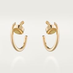 Cartier - Juste un Clou earrings - Earrings Woman Gold - Juste un Clou hoop earrings, 18K yellow gold (750/1000). Width: 1.8mm. Inner diameter 12.75mm. Please note that the carat weight, number of stones and product dimensions will vary based on the size of the creation you order. For detailed information please contact us. Juste Un Clou Earrings, Earrings Cartier, Travel Wedding, 18k Rose Gold, Cartier, Calf Skin, Gold Earrings, Women's Earrings, Hoop Earrings