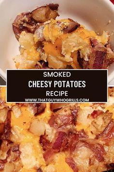 Easy Smoked Side dish recipes are my jam, and these Smoked Cheesy Potatoes are some of the best! They are the perfect side dish for smoking any meat; smoked brisket, prime rib, ribs, steak, chicken, pork, turkey, or ham it doesn’t matter. ​ ​Red potatoes, shredded cheese, bacon, mayo, and sour cream combine to make this dish! The bacon and cheese are the ideal complements to the potatoes. Pin to your Smoking Foods Pinterest board for later!