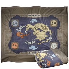 PRICES MAY VARY. AVATAR THE LAST AIRBENDER MAP ULTRA SILKY TOUCH BLANKET - 300 GSM fabric provides warmth and comfort yet is lightweight and breathable, that will make a great decorative addition to any room. SHRINK and FADE RESISTANT - our products are hand-printed in the USA using a dye sublimation process. This design has amazing color vibrancy & Made of 100% polyester that is super soft and long lasting. SIZE: 60" x 80" Microfiber fleece fabric with double overlock stitch to create ultra-flu Avatar The Last Airbender Map, Bed Cover Sets, Blanket Throws, Overlock Stitch, Sublimation Process, Soft Throw Blanket, Avatar The Last Airbender, The Last Airbender, Bed Covers