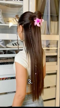 Cancun Hairstyles, Hairstyle Examples, Hairdos For Curly Hair, School Hairstyles, Peinados Fáciles Para Cabello Corto, Hair Stylies, Hair Stylist Life