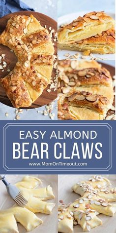 easy almond bear claws are the perfect dessert for any family to enjoy and share with