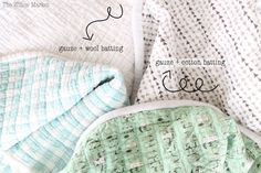 the instructions for how to make a baby blanket