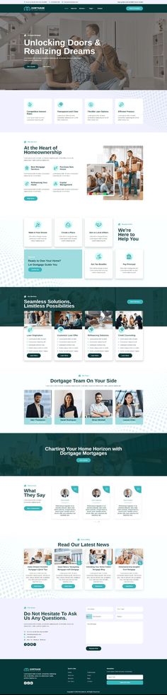 Dortgage - Mortgage Company Elementor Template Kit Sharepoint Intranet, Websites Templates, Agency Website Design, Marketing Plan Template, Lead Generation Marketing, Ui Design Website, Website Ideas, Ad Template, Webpage Design