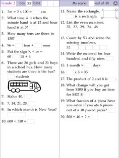 10th Grade Math Worksheets, Basic Math Worksheets