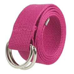 Gelante Canvas Web D Ring Belt Silver Buckle Military Style for men & women. For maximun saving, buy 3 pieces packed. Size: L/XL (36"-42").  Color: Pink.  Gender: unisex.  Age Group: adult. D Ring Belt, Ring Belt, Style For Men, Webbing Belt, Branded Belts, Belt Style, Military Style, Military Fashion, D Ring