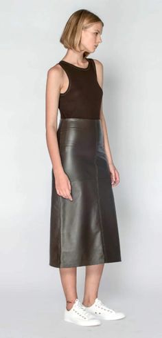 Long Leather Classy Women Skirt – Boho Living Room Classic Leather Skirt For Fall, Leather Relaxed Fit Lined Skirt, Leather Lined Midi Skirt, Leather Midi Skirt With Lining, Formal Brown Leather Skirt, Elegant Long Leather Skirt, Fall Leather Midi Pencil Skirt, Leather Midi Pencil Skirt For Fall, Leather Midi Skirt For Office