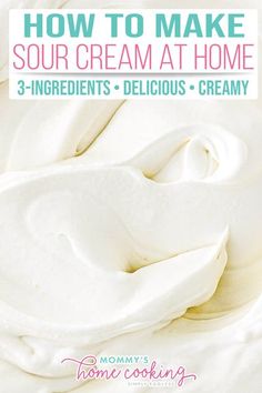 how to make sour cream at home 3 ingredients delicious creamy