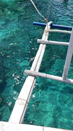 the water is crystal clear and blue