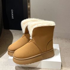 Stay cozy with our Winter Warm Snow Boots. These fashionable foldable fleece cotton shoes for women feature plus velvet and thickened plush, perfect for cold weather. Shop now at Shoe Me Royalty Product information: Material: soft fabric Sole: Non-slip wear-resistant sole Heel height:5CM Height:11cm Colour: black, brown, khaki 🛒 HOW TO ORDER 1. Select your favorite color 2. Select your size 3. Add to cart, and checkout Once we receive your order, we will immediately put it into preparation. For Fleece Boots, Warm Snow Boots, Winter Fashion Boots, Winter Snow Boots, Brown Ankle Boots, Mongolia, Winter Shoes, Winter Snow, Shoes For Women