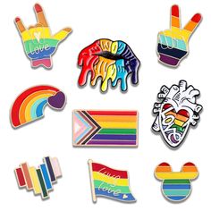 PRICES MAY VARY. These LGBT enamel pins send a strong message of love and equality. Let the World Know You Support LGBTQ, Show your pride! Each pride pins is individually inspected and placed in a sealed bag and nicely placed in a small,beautiful cardboard box. Zinc alloy production, enamel hand-painted paint, non-fading, durable.In addition,we also give you 1 spare buttons. They are very suitable to be your ornaments on your clothes or bags when you join the LGBT gay pride events, rainbow theme Pins For Backpacks, Hat Decor, Hat Jewelry, Lapel Brooch, Lgbt Flag, Gay Pride, Enamel Pins, Flag, Backpacks