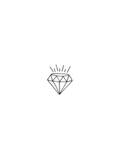 a line drawing of a diamond on a white background