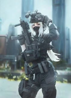 No Emotion, Tactical Armor, Fem Oc, Rainbow Six Siege Art, Techwear Fashion, Military Special Forces, Anime Military, Army Women, Military Girl