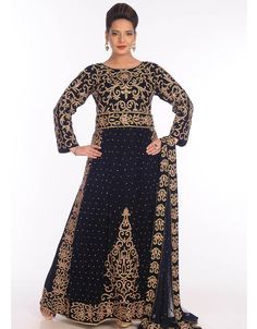 Mashallah! ❤️ Black Georgette Hand Embroidery Party Wear Kaftan 👗 Shop latest Kaftan which are made up from best quality fabrics with latest styles from our large collections at arabicattire.com Shop Now : https://bit.ly/3QkZPwW Buy online @ $197.5 #arabicattire #traditionalarabicdressfemale #muslimclothingstorenearme #turkishkaftan #designerkaftandresses #dubaikaftan #formalkaftandress #kaftanmaxidresses #longkaftans #maxikaftans Kaftan Moroccan Caftan, Arabic Dress, Modest Evening Dress, Zari Embroidery, Islamic Clothing, Zari Work, Hip Dress, Kaftan Dress, Moroccan Style