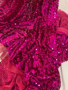 1 piece 5 yards cut Fucshia sequence fabric Pink Fitted Sequin Fabric For Party Season, Pink Shimmer Sequin Fabric For Party Season, Festive Pink Embellished Sequin Fabric, Sequence Fabric, Festive Pink Lace Sequin Fabric, Pink Semi-stitched Sequin Fabric For Festive Occasions, Holiday Deals, Festival Season, 1 Piece