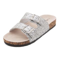 PRICES MAY VARY. Cozy Free Life - Add some comfort and casual style to your summer ensemble wearing the cork soft sandal. Closure Type -Adjustable two straps Cork Footbed Leather Insole-Comfortable and flexible Open-Toe Design -Slip-on-off easily Platform measures approximately 0.25 Softey boasts an open-toe silhouette with a soft and comfortable upper material, enhanced by two adjustable straps and a 100% pig leather insole. These women’s summer outdoor slide sandals offer a comfy cork slide fo Womens Flat Sandals, Soft Sandals, Womens Sandals Flat, Toe Designs, Luxury Store, Pharmacy Gifts, Flat Sandals, Summer Vacation, Slide Sandals