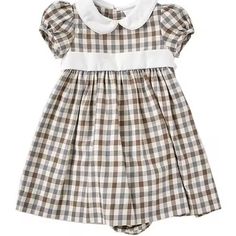 From Edgehill Collection. This Dress Features: Allover Plaid Print Peterpan Collar Short Sleeves Tie Back Detailing A-Line Dress With Coordinating Bottoms Below Knee Length Cotton Machine Wash; Tumble Dry Imported. Pink Toddler Dress, Peterpan Collar, Girls Velvet Dress, Pink Gingham Dress, Swiss Dot Dress, Pastel Dress, Red Velvet Dress, Aline Dress, Gingham Dress