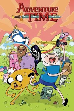 adventure time movie poster with finn, finn and finn from adventure time on the cover