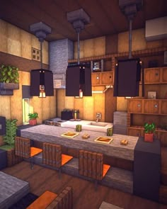 Minecraft Blueprint, Kitchen Minecraft, Mansion Minecraft, Minecraft Kitchens, Interior Minecraft, Modern Minecraft Houses, Capas Minecraft