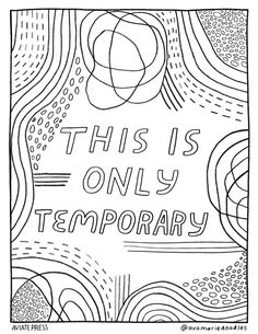 this is only temporary coloring page